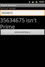 Prvočísla aplikace pro Android